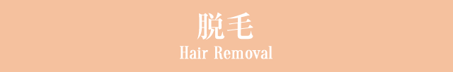 脱毛 Hair Removal