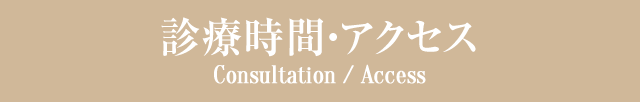 診療時間・アクセス Consultation / Access